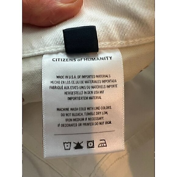CITIZENS OF HUMANITY JEANS MIDRISE,LOW STRETCH,ANCKLE LENGTH, 99%COTTON, SIZE 27 - Picture 7 of 12